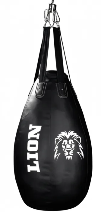 שק אגרוף טיפה שחור LION 93*38 ס"מ מלא