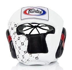 מגן ראש לאגרוף fairtex HG10 צבע לבן