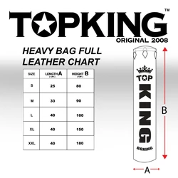 TOPKING שק אגרוף מקצועי מעור מלא- ריק