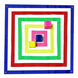 לוח קליעה למטרה מרובע - 3 כדורים