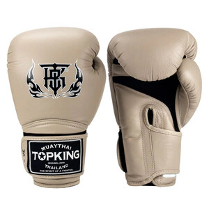 Top King TKBGSA BEIGE כפפות איגרוף מקצועיות בז''''