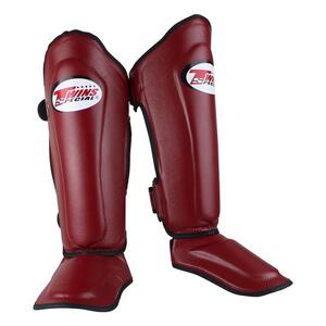 Twins Special SGL10 מגיני עצם\שוק טווינס ספיישל מעור בורדו