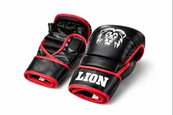כפפות MMA LION שחור אדום