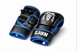 כפפות MMA LION שחור כחול